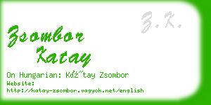 zsombor katay business card